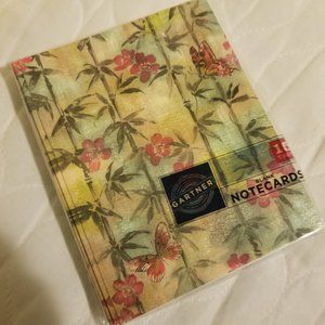 NEW! 15 Bamboo Flowered Notecards